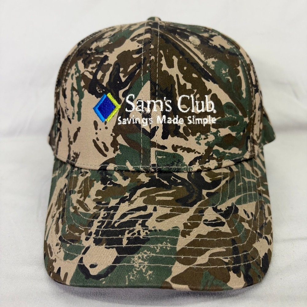 Cobra Hat Sam's Club Logo Unisex OS Camouflage Embroidered Strapback Cap